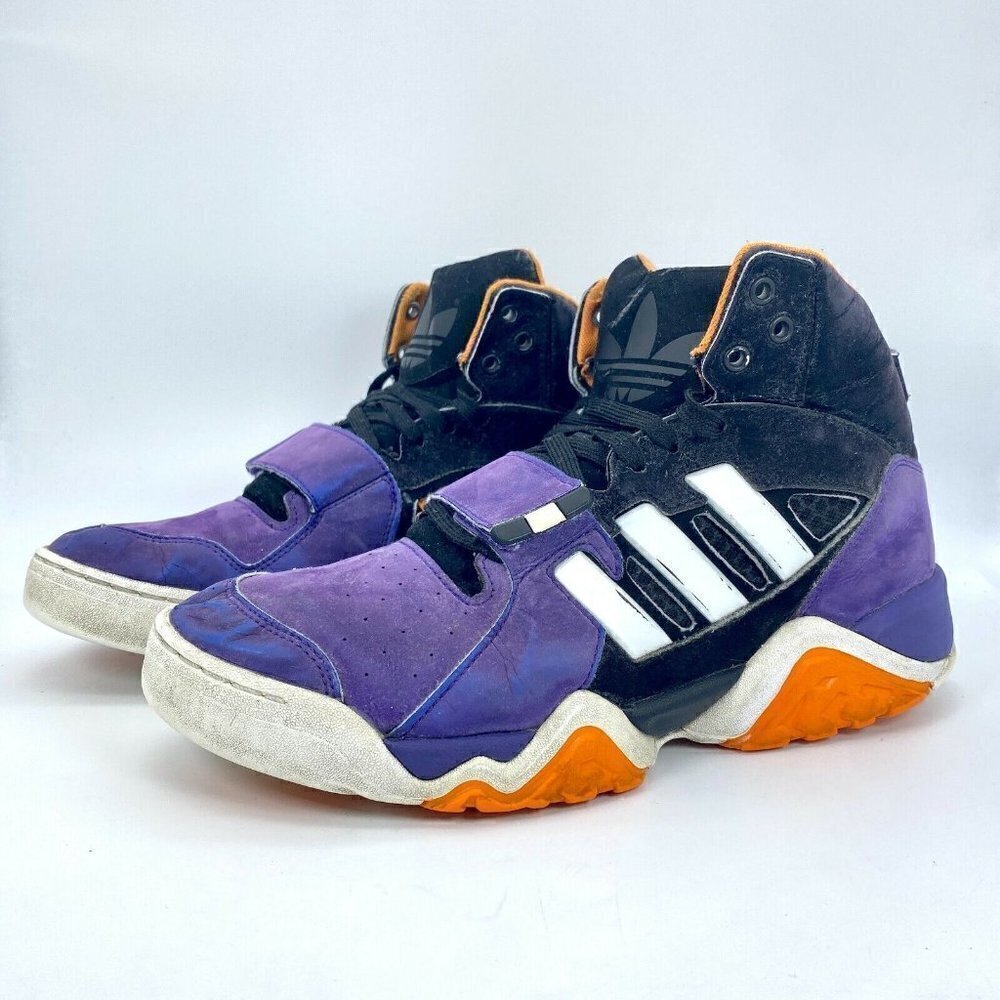 Adidas Streetball 1.5 Men Size 10.5 Lace Up Purple Black Athletic Shoes G99871